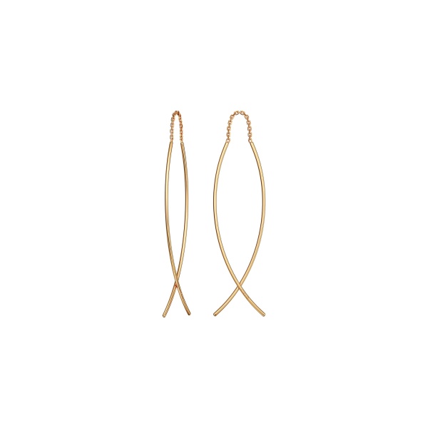 Серьги из красного золота «Рыбки»